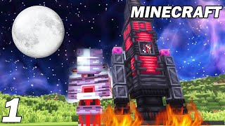 Nouvelle aventure en étant Astronaute sur Minecraft  Minecraft Ad Astra 01 [upl. by Atilol786]