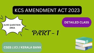 Kcs amendment act 2023 Cooperative lawCSEBCooperative law new amendment Kcs act amendment 2023 [upl. by Fernas]