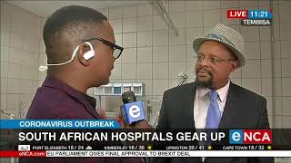 South African hospitals prepare for coronavirus [upl. by Gisele]