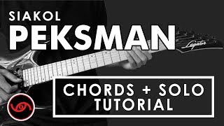 Peksman  Siakol Chords  Guitar Solo Tutorial WITH TAB [upl. by Charmane]