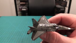 Metal Earth F22 Raptor Instructional [upl. by Rebeka]