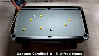 Gaetano Camilleri vs Alfred Mamo  Euro O60 Ranking Tournament 4  Quarter final [upl. by Zurn950]