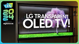 LG 2024 TV Lineup at CES  LG Stuns with Transparent OLED TV [upl. by Albertine]