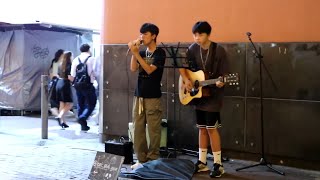 Busking旺角朗豪坊對開遠在眼前必殺技凡星海闊天空記得青春常駐喜歡你Cover20230815 [upl. by Deering]