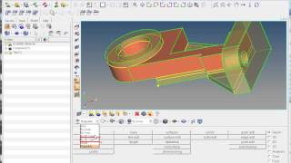 Hexahedral meshing of a symmetrical model  part 2 [upl. by Aserahs]