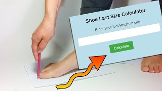 Shoe last Size Calculator Free shoe making resource [upl. by Hcirdeirf]