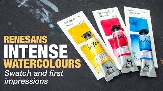 Renesans Intense Watercolours swatch amp first impressions [upl. by Jacobine]