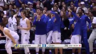 Top Plays Duke 98 Augustana 45 Ex 11416 [upl. by Hazeefah]