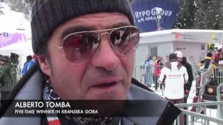 Alberto Tomba in Kranjska Gora [upl. by Ailec]