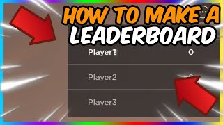 How to make a LEADERBOARD in ROBLOX STUDIO roblox robloxstudio tutorial [upl. by Muhammad]