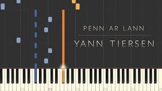 Penn ar Lann  Yann Tiersen \\ Synthesia Piano Tutorial [upl. by Adnaugal]