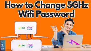 PTCL Flash Fiber 5GHz WiFi Password Change  Step by Step Guide [upl. by Rorie]