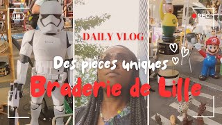 DAILY VLOG  Chiner à la Braderie de Lille  Des Trouvailles [upl. by Ahsinnek947]