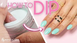 💅🏼How to do Dip Powder for Beginners ✨ Nail Tutorial ⚬ Dip Powder 101 📚✅ [upl. by Ailhat]