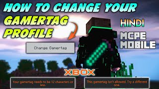 How To Change GAMERTAG In Minecraft 119 In Hindi  Change Your PROFILEAVATAR In Minecraft PE [upl. by Virgie]