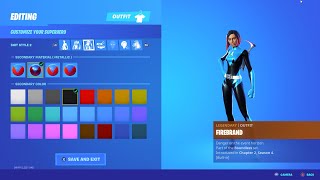 New FireBrand Skin GameplayNew SuperHero Skins Fortnite [upl. by Urson]