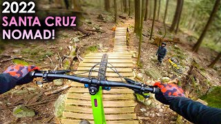 Demo Riding the NEW 2022 Santa Cruz Nomad on World Famous North Shore Trails [upl. by Boland]