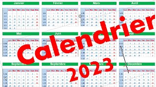 Calendrier 2023 [upl. by Auqinimod]