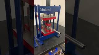 2 Hole punch machines for metal Tubing by Multicyl [upl. by Marybeth891]