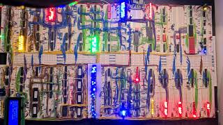 8Bit Breadboard CPU Power Distribution System Clock [upl. by Atiram]