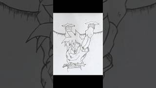 Draw goku easy drawingtutorial shortsfeed satisfying animedrawing [upl. by Cochran]