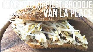 RECEPT Gekruide kipfilet broodje van La Place  OhMyFoodness [upl. by Dorita925]