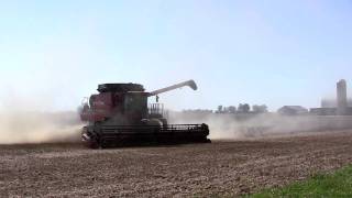 Case IH 7120 Soybean Waste in Your Face on 1092011 [upl. by Mulderig395]