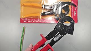 HS325A Ratchet Cable Cutter Tools HS520A Wire Cutter Plier [upl. by Atsirhc819]