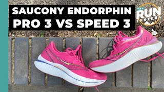 Saucony Endorphin Speed 3 vs Pro 3 Which new Endorphin shoe is the best [upl. by Ameen981]