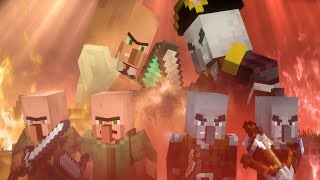 Villagers vs Pillagers Life  FULL MOVIE  MINECRAFT ANIMATION [upl. by Lehet]