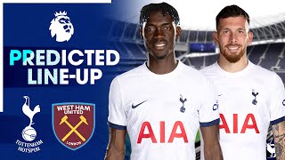 Will Bissouma Keep His Place Tottenham Vs West Ham PREDICTED LINEUP [upl. by Ronoc]