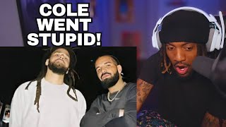 J COLE BLACKED OUT  Drake amp J Cole  First Person Shooter REACTION [upl. by Hertz]