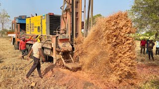 Borewell Drilling  5 Hp Motor 309 Feet Deep boring With Coconut water checking Method  Borewells [upl. by Adamsun]