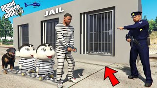 Franklin Shinchan amp Pinchan Arrested By Police In Gta 5 [upl. by Herzig647]