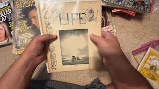 Unintentional ASMR Sorting VintageHistoric Magazines [upl. by Adine]