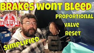 brake proportional valve reset when unable to bleed [upl. by Trudey494]