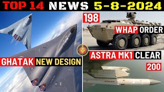 Indian Defence Updates  Ghatak New Design200 Astra MK1 Order198 WhAP Deal8 Next Gen Corvettes [upl. by Ardnossac]