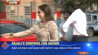 Anjali Tendulkars surprise for Sachin Tendulkar [upl. by Byran48]