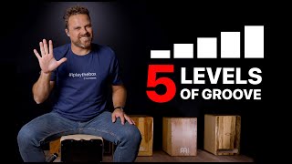 5 LEVELS OF CAJON PLAYING Beginner to Advanced [upl. by Dymphia]