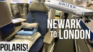 POLARIS  Uniteds Business Class from Newark to London on the 767300 [upl. by Nolos]