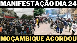 MANIFESTAÇÃO EM MOÇAMBIQUE O POVO ACORDOU POVO NO PODER [upl. by Morgenthaler436]