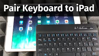 How to Connect Keyboard to iPad  iPad Air iPad mini iPad Pro [upl. by Anifad553]