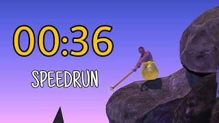 Getting over it Speedrun in 36 seconds [upl. by Hoxie]