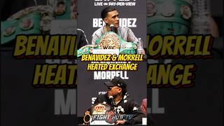 David Benavidez amp Morrell HEATED EXCHANGE at press conference [upl. by Rosenfeld]