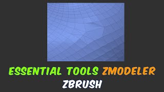 MOVE  SPLIT  COLLAPSE  Edge Actions  ZModeler  ZBrush Tutorials [upl. by Kalagher]