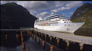 Webcam Geirangerfjord cruise port Hellesylt 10072017  en0325 [upl. by Stone]