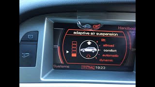 AIR SUSPENSION FAULT  SUSPENSION LEVELING CALIBRATION FAIL USING VCDS  2007 AUDI A6 C6 4F allroad [upl. by Rush]