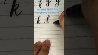 Lowercase l calligraphy using Tombow brush pen calligraphy lettering moderncalligraphy alphabet [upl. by Asyral]