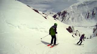 Santons run into Val dIsere April 2018 [upl. by Vonni]