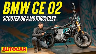 BMW CE 02  The most affordable BMW EV  Price features design  Walkaround  Autocar India [upl. by Kinnon]